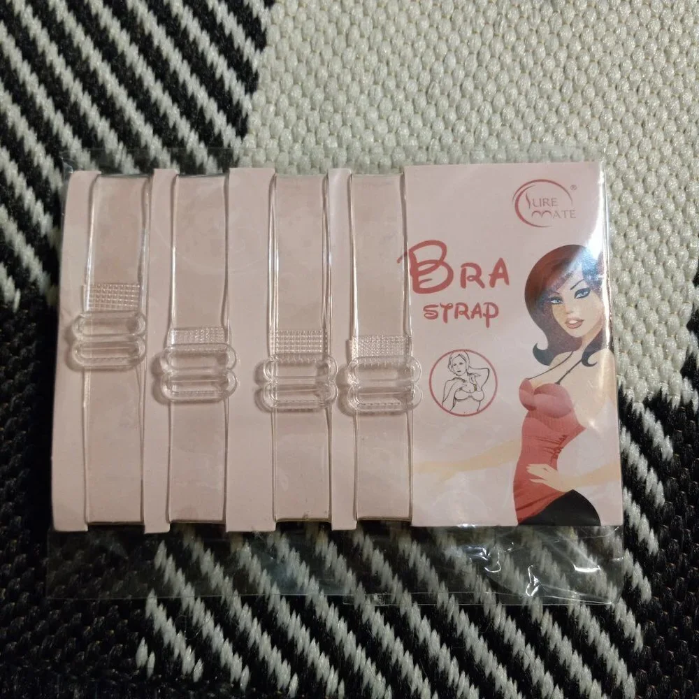 Lot of 4 Bra straps and one bra strap cusions